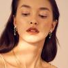 imageGold Clip On Earrings for Women Trendy Non Piercing Flower Dangle Earrings Floral Earring 14K Gold Plated Lightweight Earrings for NonPierced Ears Fake Earrings SetWaterdrop