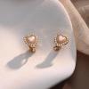 imageORAZIO Clip On EarringsPearl Clip on Earrings for Women Long Pearl Drop Dangle EarringsLightweight Bow Heart CZ Clip On Hoop Earrings  Statement Fake Earrings Ear Clips Jewelry for Wedding BridalGoldHeart Shaped Pearl
