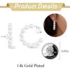 imageORAZIO Clip On EarringsPearl Clip on Earrings for Women Long Pearl Drop Dangle EarringsLightweight Bow Heart CZ Clip On Hoop Earrings  Statement Fake Earrings Ear Clips Jewelry for Wedding BridalSilverPearl Hoop