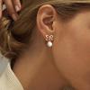 imageORAZIO Clip On EarringsPearl Clip on Earrings for Women Long Pearl Drop Dangle EarringsLightweight Bow Heart CZ Clip On Hoop Earrings  Statement Fake Earrings Ear Clips Jewelry for Wedding BridalGoldButterfly Knot Shaped