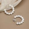 imageORAZIO Clip On EarringsPearl Clip on Earrings for Women Long Pearl Drop Dangle EarringsLightweight Bow Heart CZ Clip On Hoop Earrings  Statement Fake Earrings Ear Clips Jewelry for Wedding BridalSilverPearl Hoop