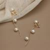 imageORAZIO Clip On EarringsPearl Clip on Earrings for Women Long Pearl Drop Dangle EarringsLightweight Bow Heart CZ Clip On Hoop Earrings  Statement Fake Earrings Ear Clips Jewelry for Wedding BridalGoldTwist Long Chain