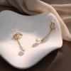 imageORAZIO Clip On EarringsPearl Clip on Earrings for Women Long Pearl Drop Dangle EarringsLightweight Bow Heart CZ Clip On Hoop Earrings  Statement Fake Earrings Ear Clips Jewelry for Wedding BridalGoldCZ Long Chain