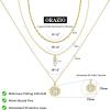 imageORAZIO Gold Necklaces for WomenLayered Gold Necklace14K Gold Plated Pendant NecklacesSimple Choker Necklaces Set Dainty Gold Chain NecklacesTrendy Gold Stacked Jewelry Gifts for Women3PcsWave  Box  CZ