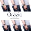 imageORAZIO Mens BraceletBraided Leather Bracelets for Men WomenTribal Handmade Wood Wrap Cuff Wristband Bracelets Set AdjustableAStyle 1