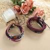 imageORAZIO Mens BraceletBraided Leather Bracelets for Men WomenTribal Handmade Wood Wrap Cuff Wristband Bracelets Set AdjustableBStyle 2