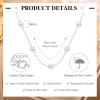 imagePearl Necklace for WomenDainty Silver14K Gold Plated Necklace for Women Round White Imitation Pearls Simple Pearl Choker Cute Everyday Jewelry for Women Elegant Bridesmaid Wedding JewelrySilver Tone