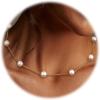 imagePearl Necklace for WomenDainty Silver14K Gold Plated Necklace for Women Round White Imitation Pearls Simple Pearl Choker Cute Everyday Jewelry for Women Elegant Bridesmaid Wedding JewelryGold Tone