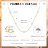 imagePearl Necklace for WomenDainty Silver14K Gold Plated Necklace for Women Round White Imitation Pearls Simple Pearl Choker Cute Everyday Jewelry for Women Elegant Bridesmaid Wedding JewelryGold Tone