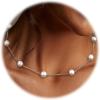 imagePearl Necklace for WomenDainty Silver14K Gold Plated Necklace for Women Round White Imitation Pearls Simple Pearl Choker Cute Everyday Jewelry for Women Elegant Bridesmaid Wedding JewelrySilver Tone
