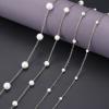 imagePearl Necklace for WomenDainty Silver14K Gold Plated Necklace for Women Round White Imitation Pearls Simple Pearl Choker Cute Everyday Jewelry for Women Elegant Bridesmaid Wedding JewelrySilver Tone