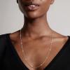 imagePearl Necklace for WomenDainty Silver14K Gold Plated Necklace for Women Round White Imitation Pearls Simple Pearl Choker Cute Everyday Jewelry for Women Elegant Bridesmaid Wedding JewelrySilver Tone