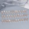 image18 Pairs Surgical Stainless Steel Stud Earrings For Women Men 20G Cartilage Earrings Studs Cross Moon Star Small Stud Earrings Black Gold Screw Flat Back Earrings Ear Piercing Studs SetD Rose Gold