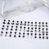 image18 Pairs Surgical Stainless Steel Stud Earrings For Women Men 20G Cartilage Earrings Studs Cross Moon Star Small Stud Earrings Black Gold Screw Flat Back Earrings Ear Piercing Studs SetE Black