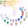 imageORAZIO 12 Pairs Magnetic Stud Earrings for Men Women Nonpiercing Rhinestone Magnet Earrings Stainless Steel Magnetic Clip on Nose Stud Earrings Set50 Millimeters