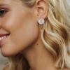 imageORAZIO 4Pairs Clip On Earrings for Women Gold Silver Clip On Hoop Earrings Chunky Teardrop Clip Earrings Twist Round Clip On Stud Earrings No Piercing Fake Earrings SetSilver Tone