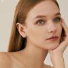 imageORAZIO 6Pairs Hypoallergenic Flat Back Earrings 316L Stainless Steel Studs for Sensitive Ears 38mm Cubic Zirconia Stylish Jewelry for Women Men  SilverB 6 Pairs White 20G08MM