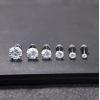 imageORAZIO 6Pairs Hypoallergenic Flat Back Earrings 316L Stainless Steel Studs for Sensitive Ears 38mm Cubic Zirconia Stylish Jewelry for Women Men  SilverB 6 Pairs White 20G08MM