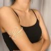 imageORAZIO 6Pcs Coil Upper Arm Bracelet for Women Arm Cuff Open Armlets Armband Jewelry Minimalist Arm Bracelet Bangle AdjustableBGold