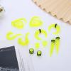 imageORAZIO 93 Pcs Ear Gauges Stretching Kit 14G00G Ear Gauges Expander Set Acrylic Spiral Tapers and Plugs Gauges for Ears Silicone Snail Tunnels Horseshoes Body Piercing Jewelry SetGreen