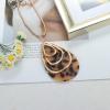 imageORAZIO Acrylic Jewelry Set for Women Statement Boho Resin Earrings Necklace BraceletCLeoperd