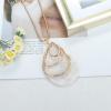 imageORAZIO Acrylic Jewelry Set for Women Statement Boho Resin Earrings Necklace BraceletDWhite
