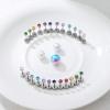 imageORAZIO CZ Stud Earrings for Women Men Stainless Steel Cubic Zirconia Screwback Earrings SetA3MM CZ