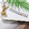 imageORAZIO CZ Stud Earrings for Women Men Stainless Steel Cubic Zirconia Screwback Earrings SetC5MM CZ