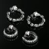 imageORAZIO Clip On Earrings Set  8 Pairs Gold ampamp Silver Hoops ampamp Studs NonPierced Fake EarringsBSilver Tone