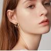 imageORAZIO Clip On Earrings for Women 6Pairs Gold Clip On Hoop Earrings For Egirls Chunky Hoops Twist Triple Square Hoop Earrings No Piercing Fake Earrings SetGoldSilver