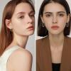 imageORAZIO Clip On Earrings for Women 6Pairs Gold Clip On Hoop Earrings For Egirls Chunky Hoops Twist Triple Square Hoop Earrings No Piercing Fake Earrings SetGold Tone