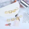 imageORAZIO Ear Cuff Earrings for Women Non Piercing 925 Sterling Silver Ear Cuffs Adjustable Ear Cuff for Non Pierced Ears Clip On Cartilage Helix Ear Piercing Earrings Fake EarringsBGold
