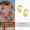 imageORAZIO Ear Cuff Earrings for Women Non Piercing 925 Sterling Silver Ear Cuffs Adjustable Ear Cuff for Non Pierced Ears Clip On Cartilage Helix Ear Piercing Earrings Fake EarringsBGold