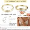 imageORAZIO Gold Bangles for Women  14K Gold Plated Cuff Bangle Bracelets Wide Chunky Gold Bracelet Waterdrop Open Wrist Cuff Bracelet Stretchable Thick Gold Bangles Irregular Twisted Womens Bangles BraceletsWide Cuff