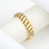 imageORAZIO Gold Bangles for Women  14K Gold Plated Cuff Bangle Bracelets Wide Chunky Gold Bracelet Waterdrop Open Wrist Cuff Bracelet Stretchable Thick Gold Bangles Irregular Twisted Womens Bangles BraceletsStretchable Twist Cuff