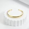 imageORAZIO Gold Bangles for Women  14K Gold Plated Cuff Bangle Bracelets Wide Chunky Gold Bracelet Waterdrop Open Wrist Cuff Bracelet Stretchable Thick Gold Bangles Irregular Twisted Womens Bangles BraceletsThin Cuff