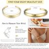 imageORAZIO Gold Bangles for Women  14K Gold Plated Cuff Bangle Bracelets Wide Chunky Gold Bracelet Waterdrop Open Wrist Cuff Bracelet Stretchable Thick Gold Bangles Irregular Twisted Womens Bangles BraceletsThin Cuff