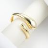 imageORAZIO Gold Bangles for Women  14K Gold Plated Cuff Bangle Bracelets Wide Chunky Gold Bracelet Waterdrop Open Wrist Cuff Bracelet Stretchable Thick Gold Bangles Irregular Twisted Womens Bangles BraceletsChunky Dome Cuff