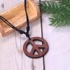 imageORAZIO Hippie Costume Set for Women Peace Sign Necklace Peace Sign Earring Flower Crown Headband 60s 70s Party Accessories Jewelry SetColor 1
