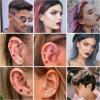 imageORAZIO Push In Stud EarringSurgical Steel Flat Back Earrings for Women 20G Threadless Earring Gold Silver Flat Back Earrings Push InHypoallergenic CZ Cartilage Helix Tragus Conch Labret Earrings Set14K Gold Plated