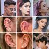 imageORAZIO Push In Stud EarringSurgical Steel Flat Back Earrings for Women 20G Threadless Earring Gold Silver Flat Back Earrings Push InHypoallergenic CZ Cartilage Helix Tragus Conch Labret Earrings Set14K Gold Plated