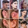 imageORAZIO Push In Stud EarringSurgical Steel Flat Back Earrings for Women 20G Threadless Earring Gold Silver Flat Back Earrings Push InHypoallergenic CZ Cartilage Helix Tragus Conch Labret Earrings SetSilver Tone