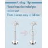 imageORAZIO Push in Stud Earrings20G Flat Back EarringsHypoallergenic Threadless Stud MultiPack14K Gold Plated 316L Surgical Steel Earring SetsPushin Cartilage Helix Tragus Nose Piercing Jewelry for WomenSilver Tone