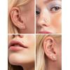 imageORAZIO Push in Stud Earrings20G Flat Back EarringsHypoallergenic Threadless Stud MultiPack14K Gold Plated 316L Surgical Steel Earring SetsPushin Cartilage Helix Tragus Nose Piercing Jewelry for Women14K Gold