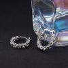 imageORAZIO Stainless Steel Byzantine Chain Necklace Bracelet Earrings for Women Jewelry SetA Sliver Tone