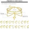 imageORAZIO Toe Rings and Ankle Bracelets for Women Silver Rose Gold Plated Anklet Toe Rings Cute Layered Anklets Open Tail Rings Adjustable Beach Foot Jewelry for SummerGold Tone