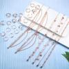 imageORAZIO Toe Rings and Ankle Bracelets for Women Silver Rose Gold Plated Anklet Toe Rings Cute Layered Anklets Open Tail Rings Adjustable Beach Foot Jewelry for SummerRose Gold