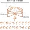 imageORAZIO Toe Rings and Ankle Bracelets for Women Silver Rose Gold Plated Anklet Toe Rings Cute Layered Anklets Open Tail Rings Adjustable Beach Foot Jewelry for SummerRose Gold