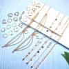 imageORAZIO Toe Rings and Ankle Bracelets for Women Silver Rose Gold Plated Anklet Toe Rings Cute Layered Anklets Open Tail Rings Adjustable Beach Foot Jewelry for SummerGold Tone