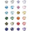 imageORAZIO 12 Pairs Magnetic Stud Earrings for Men Women Nonpiercing Rhinestone Magnet Earrings Stainless Steel Magnetic Clip on Nose Stud Earrings Set50 Millimeters